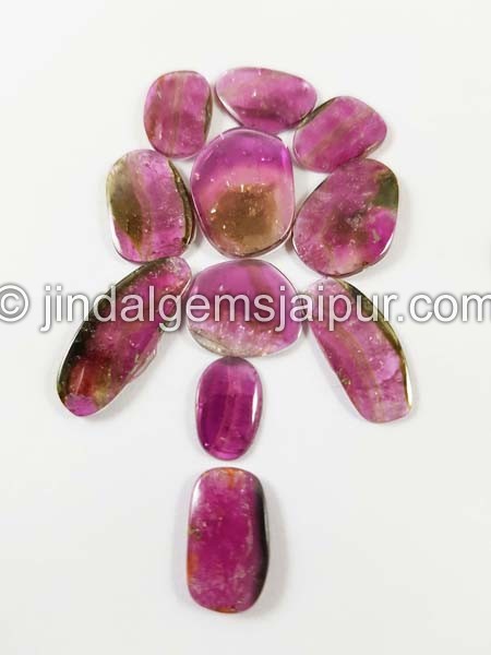 Watermelon Tourmaline Smooth Slices